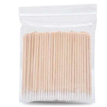 Factory Direct Sales Disposable Cotton Swabs with Wooden Sticks for Makeup