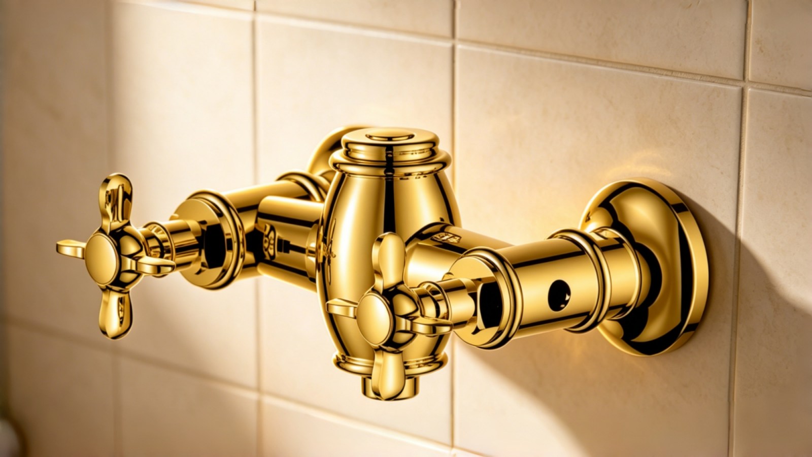 Two handle shower faucet