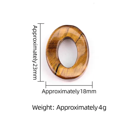 Red Jasper Twist 18x23mm QQ Circle & Hollow Oval Pendant Beads