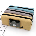 Custom fashionable cute cat canvas pencil case