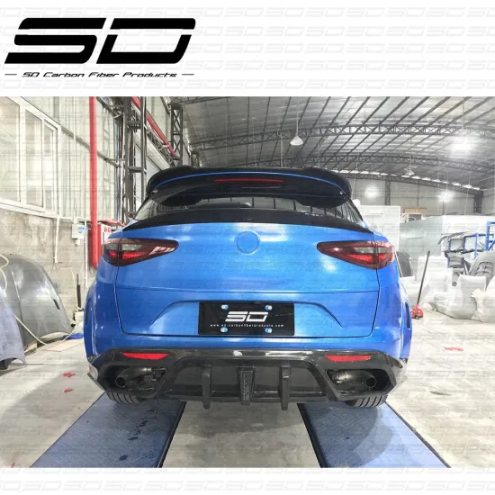 SD Style Carbon Fiber Car Parts Rear Spoiler for Alfa Romeo Stelvio