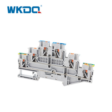Bloque de terminales de inserción de varios niveles con pie de tierra de PE