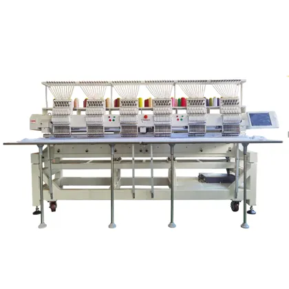 YUNFU 6-Head High-Speed Brother Cap Embroidery Machine - Used Factory Price