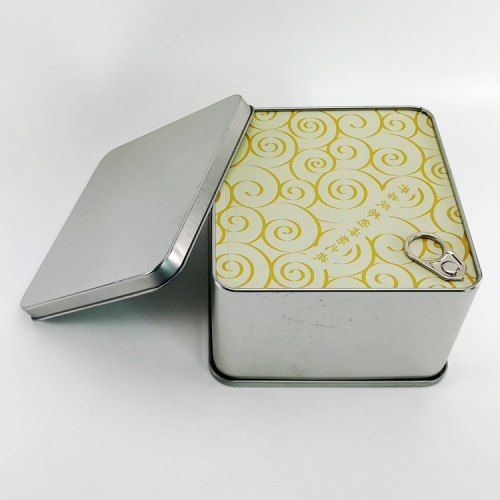 Custom High Quality Rectangular Metal Tin Cookie Tin Chocolate Tin Box