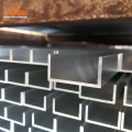 6063 T5 Mill profile Aluminium H bi dawî bibe