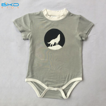 BKD bamboo fiber gray babies bodysuit