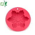 Molde dado forma resistente ao calor de Snowflack do molde do bolo do silicone