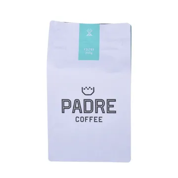 Eco Friendly Foil Blocking Custom Square Bottom Coffee Bag