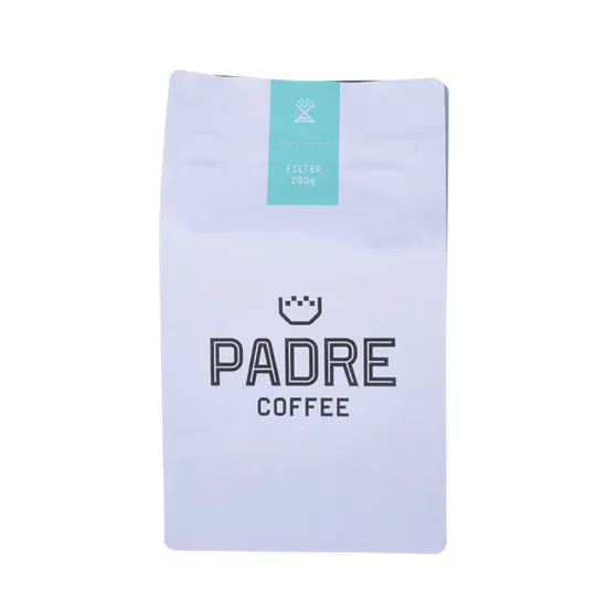 Eco Friendly Foil Blocking Custom Square Bottom Coffee Bag