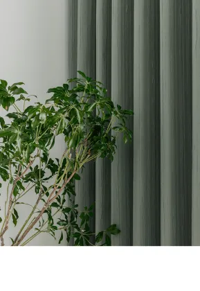 Simple high-end cotton and linen curtains