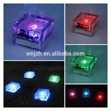 Outdoor Waterproof Crystal LED Solar Light IP68 Solar Garden Light Solar Glass Brick
