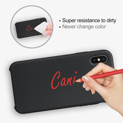 skin liquid silicone phone case for iphone x cover shell