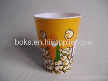 Medium Round Plastic Popcorn Bowl 