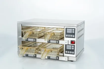 Vertical Warmer Display Cabinet for Hamburger Patties - Hot Sale McDonald KFC Warmer