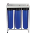 3-stufiges Big Blue 20x4,5-Zoll-Jumbo-Wasserfiltersystem mit blauem Gehäuse