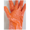 Orange PVC chips gloves