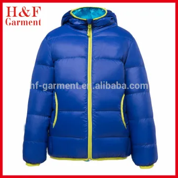 Fresh leisure plain kids clothes boys winter jacket