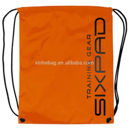 shiny logo polyester sting bag
