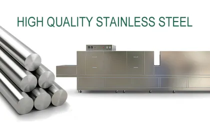 RUITAI Commercial Long Conveyor Freestanding Inclined Dishwashing Machine