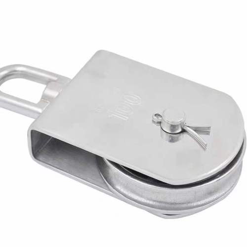 2" Sheave Stainless Steel Swivel Eye Square Block