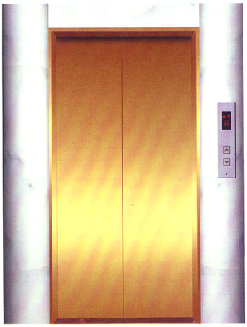 Center Opening Landing Door , Elevator Decoration