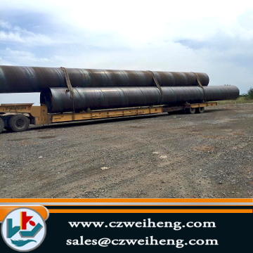 ST52 flanged helical Steel Pipe