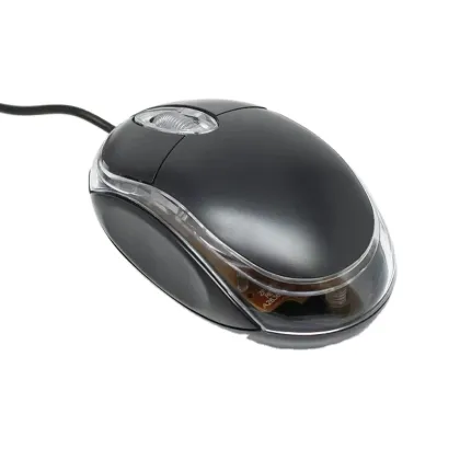 Wholesale Low Price Computer Mouse: Transparent Mini Photoelectric USB Wired Mouse