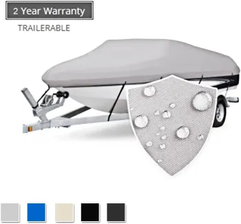 Customized Heavy Duty Waterproof and UV Proof V-Shaped Boat Cover 600D Oxford Cloth Yacht Cover