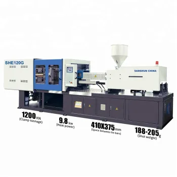  SANSHUN Servo Motor 120Ton Mobile Cover Injection Molding Machine