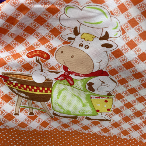 minimatt print 100% polyester used for apron