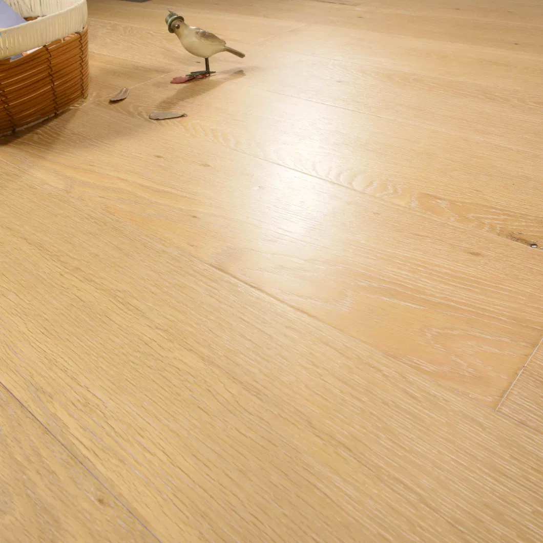 Oxydes d'aluminium UV Finition Oak Tiveau d'ingénierie en bois Parquet en bois