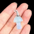 Opalite Mushroom Wizard Cap Pendant for Making Jewlery 15X20mm Stone Halloween Charms