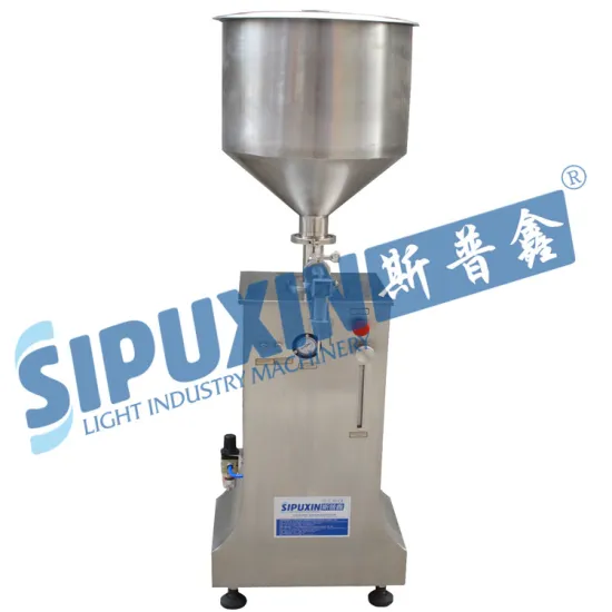 SPX-Semi automatic paste filling machine for aloe vera gel with pneumatic energy