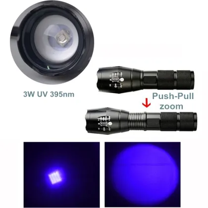 Aluminum uv torchlight led uv torch light