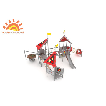 Climbing HPL Outdoor Playground Slide For Children