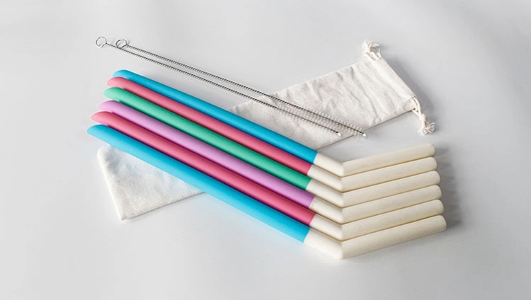 clear silicone straw 