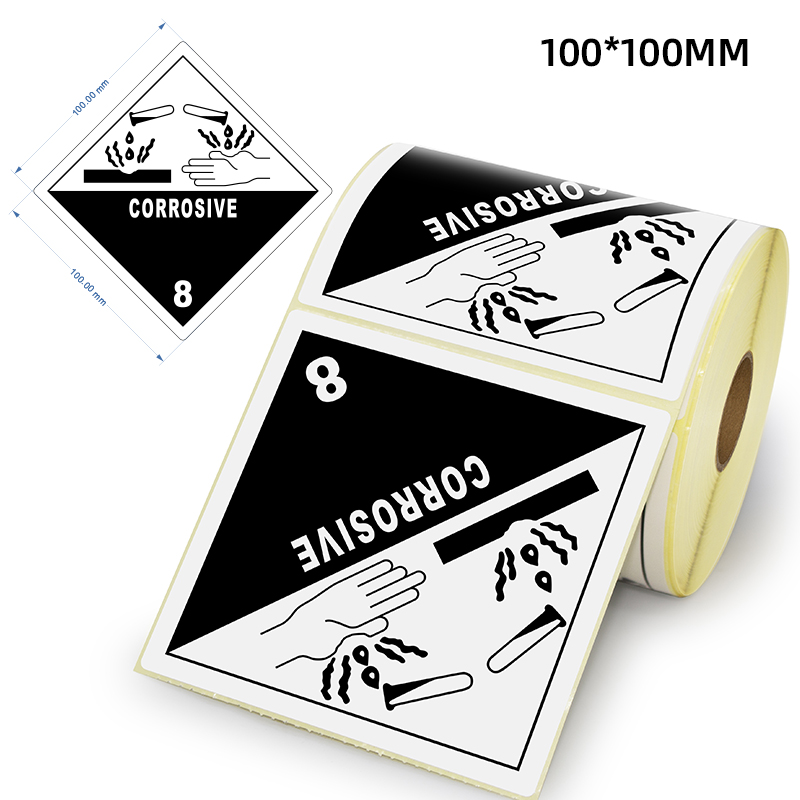 Custom Printing Chemistry Ingredient Warning Stickers Labels