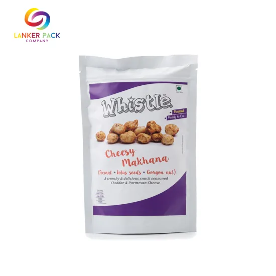 Custom Printed Cookies Stand Up Pouch With Zipper