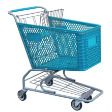 Supermarket Colorful Plastic Shopping Cart