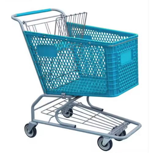 Supermarket Colorful Plastic Shopping Cart
