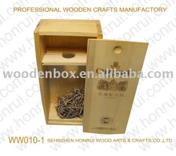 wine box made of pine wood