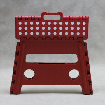 Foldable portable plastic wide step stool