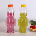 Bear shaped juice milk tea PET plastic bottle