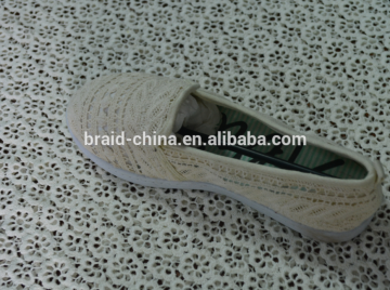 classic lady casual shoes fabric upper lady shoes