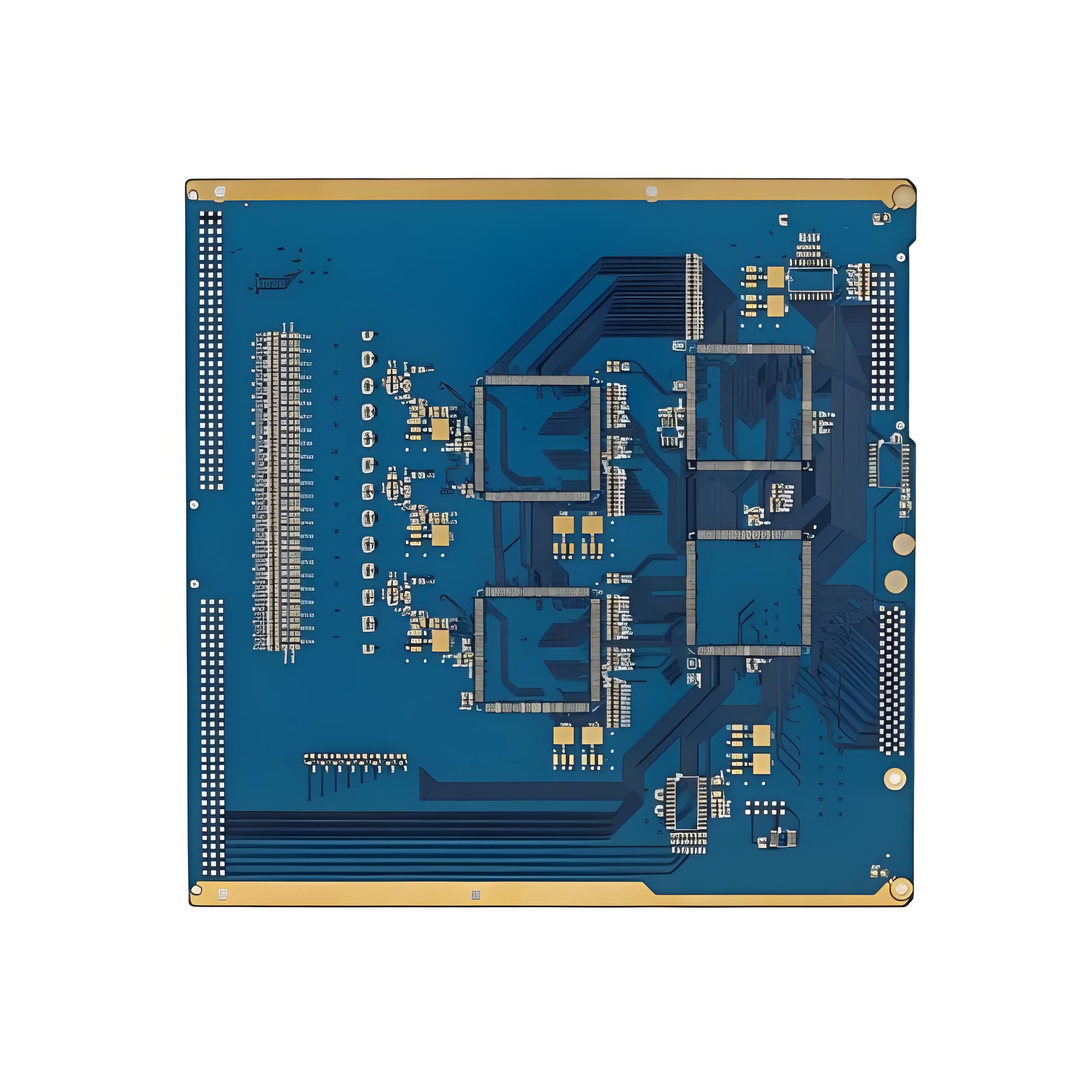 Dark Blue 2-layer PCB design & manufacturing