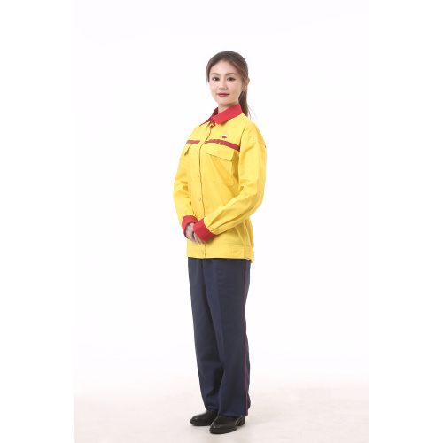 Spring Autumn Anti-static Work Uniform With Long Sleeves