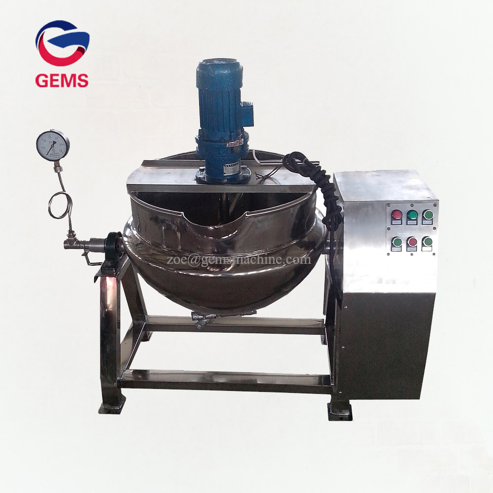 Double Steam Heated Jacketed Kettle Pot with Stirrer