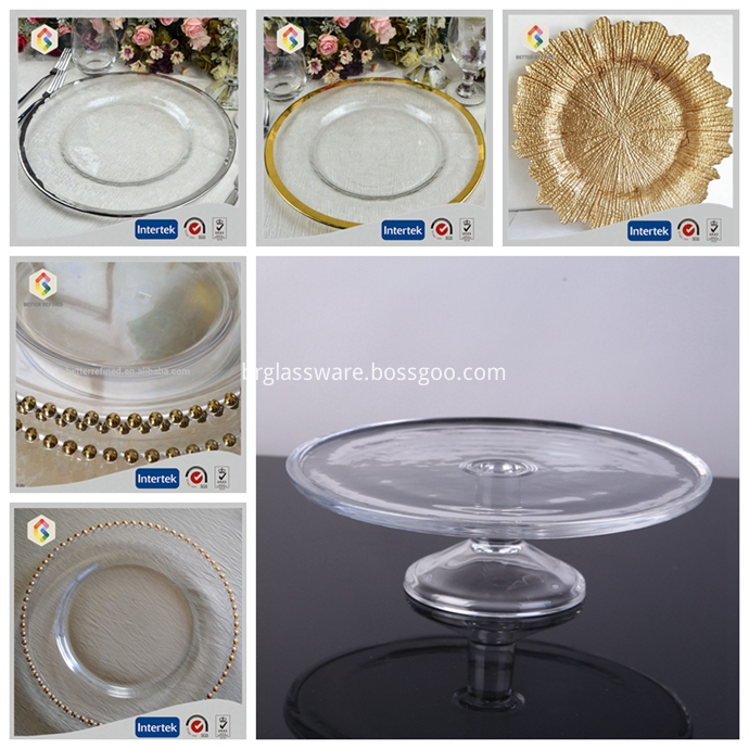 glass charger plate