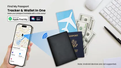 C Anti Lost: Find My Wallet with Wireless Charging Locator Card Case