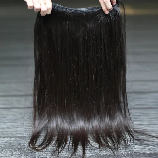 12a super double drown brazilian virgin hair straight hair clip in human hair extensions